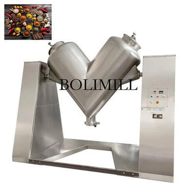 Ziravorlar V shaklidagi kukunli aralashtirgich blender mashinasi